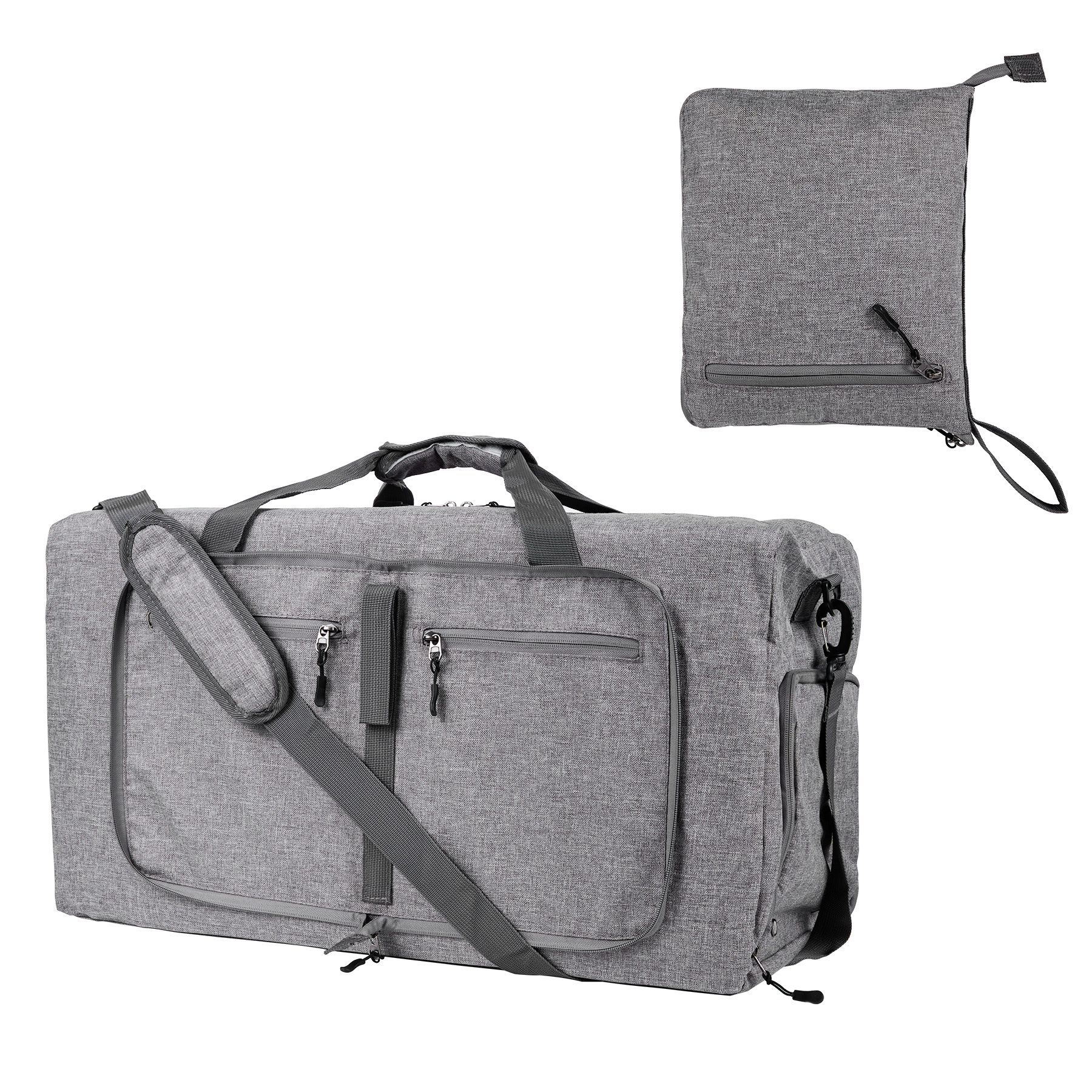 Foldable Travel Duffle Bag With Shoes Compartment 12