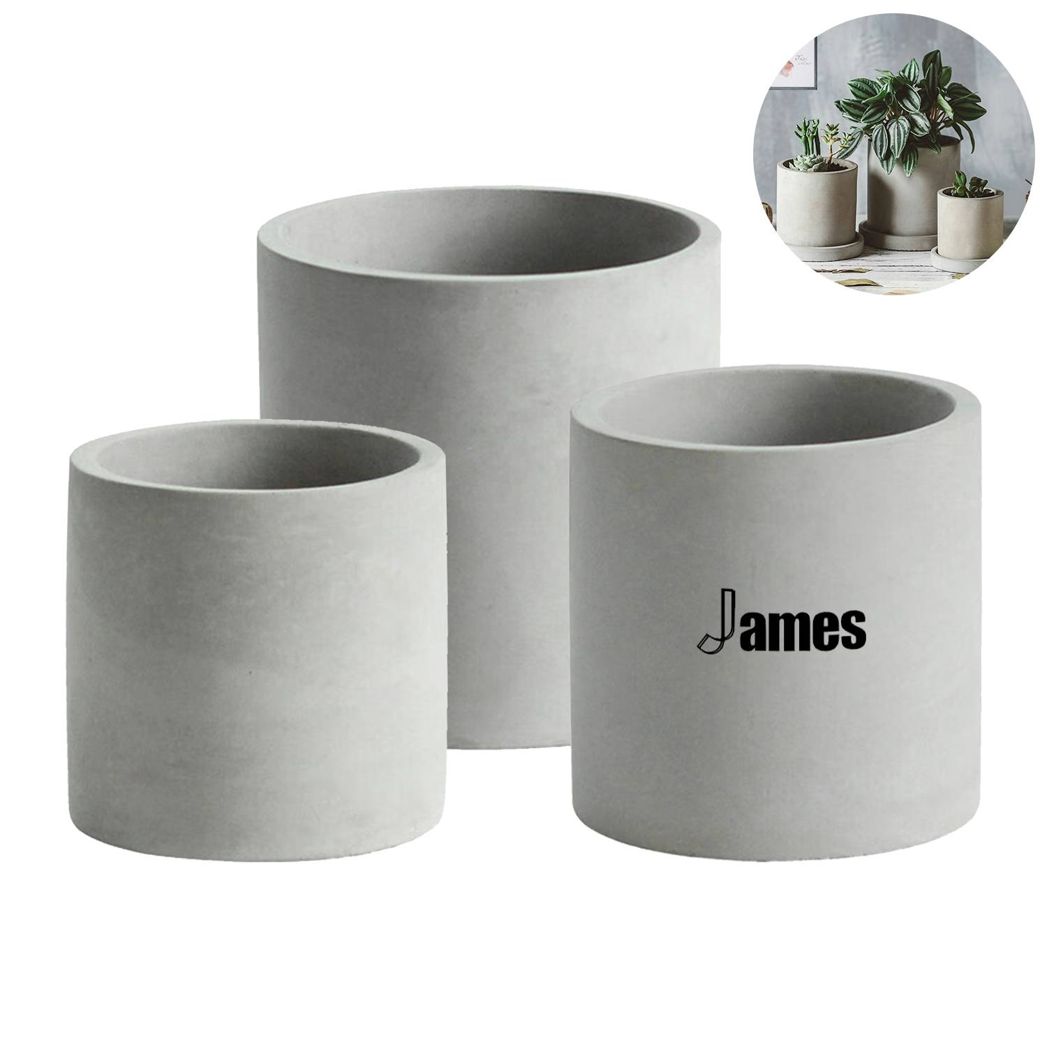 Cement Concrete Flowerpots