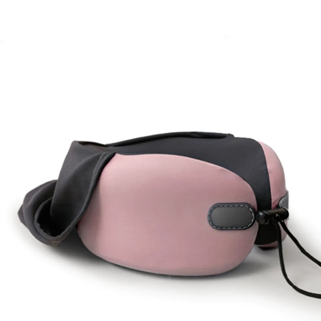 Hooded Memory Foam Neck Support for Travel 2