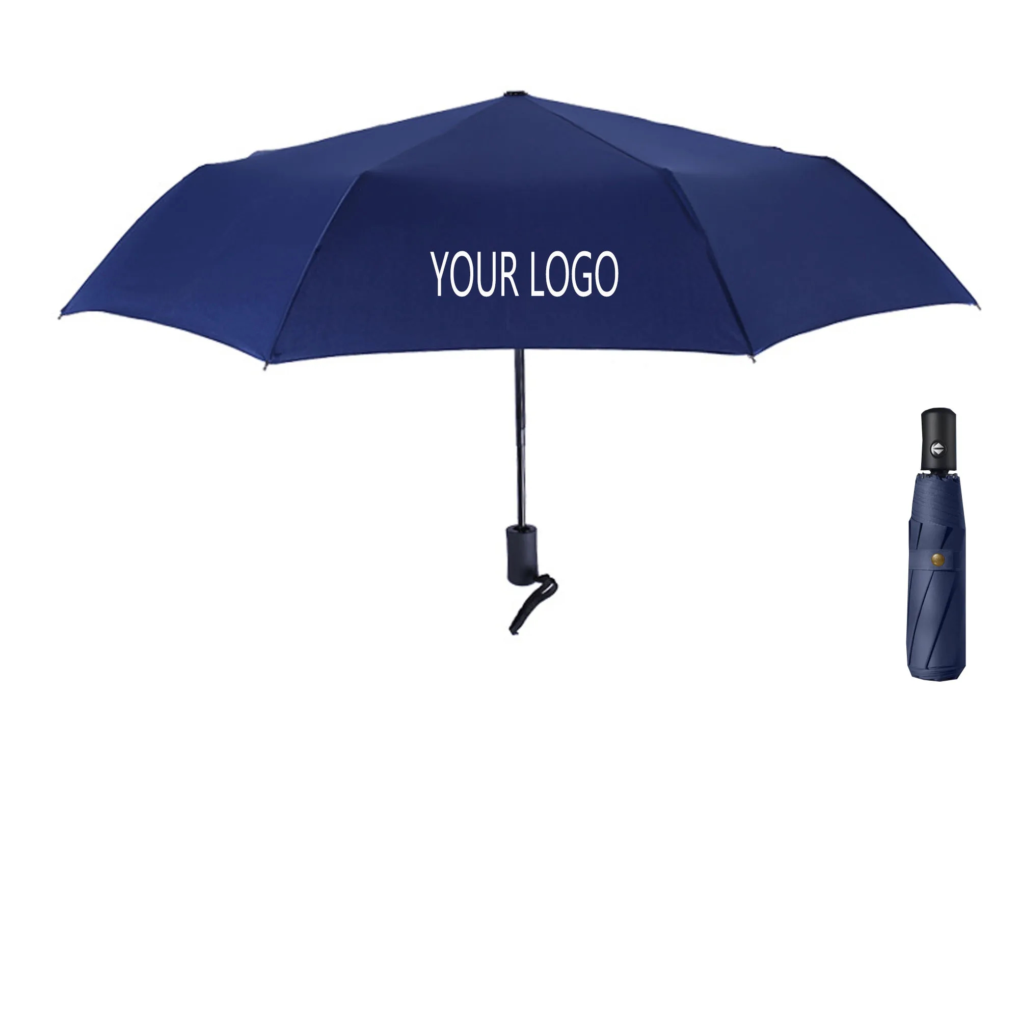 10 Bone Auto Open Folding Umbrella 2
