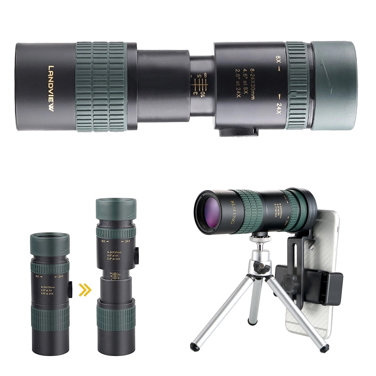 8-24X30 High Powered Monocular Scopes 2