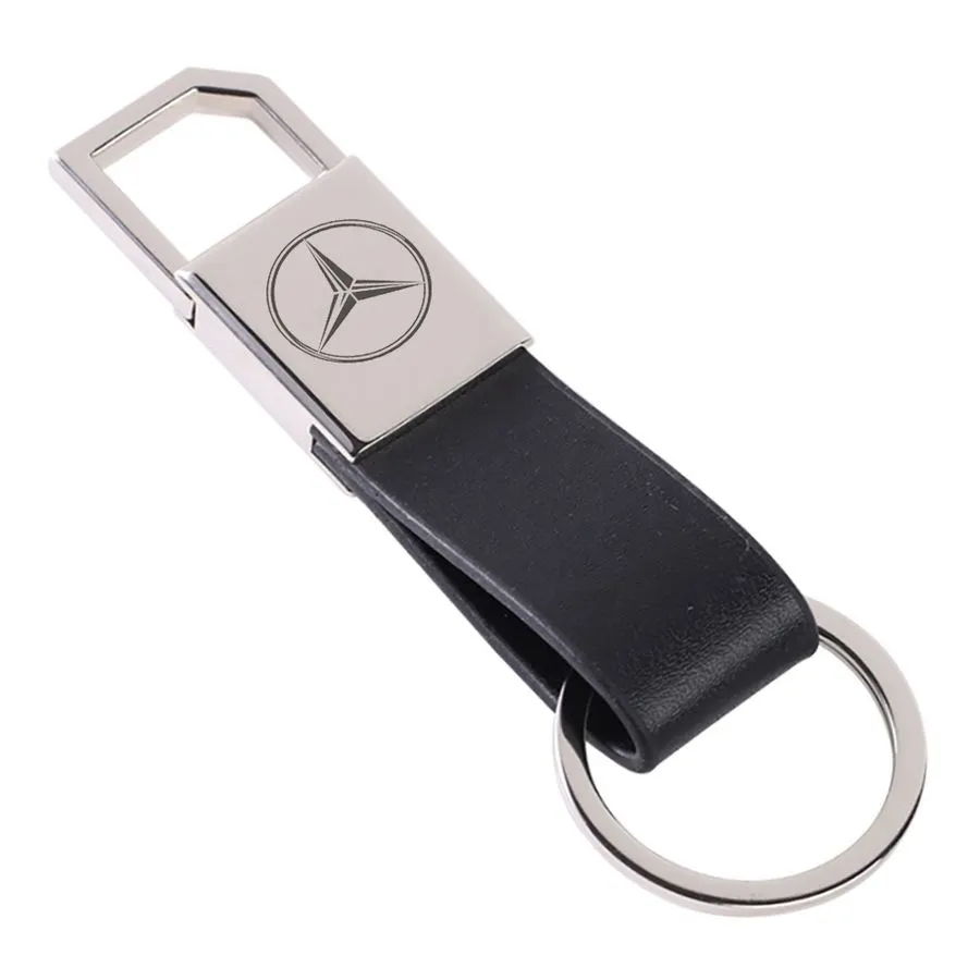 Sturdy Ring Leather Keychain 6