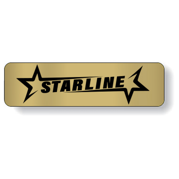 Dull Gold Foil Paper Roll Labels Stock Rectangle (0.75"x2.75")