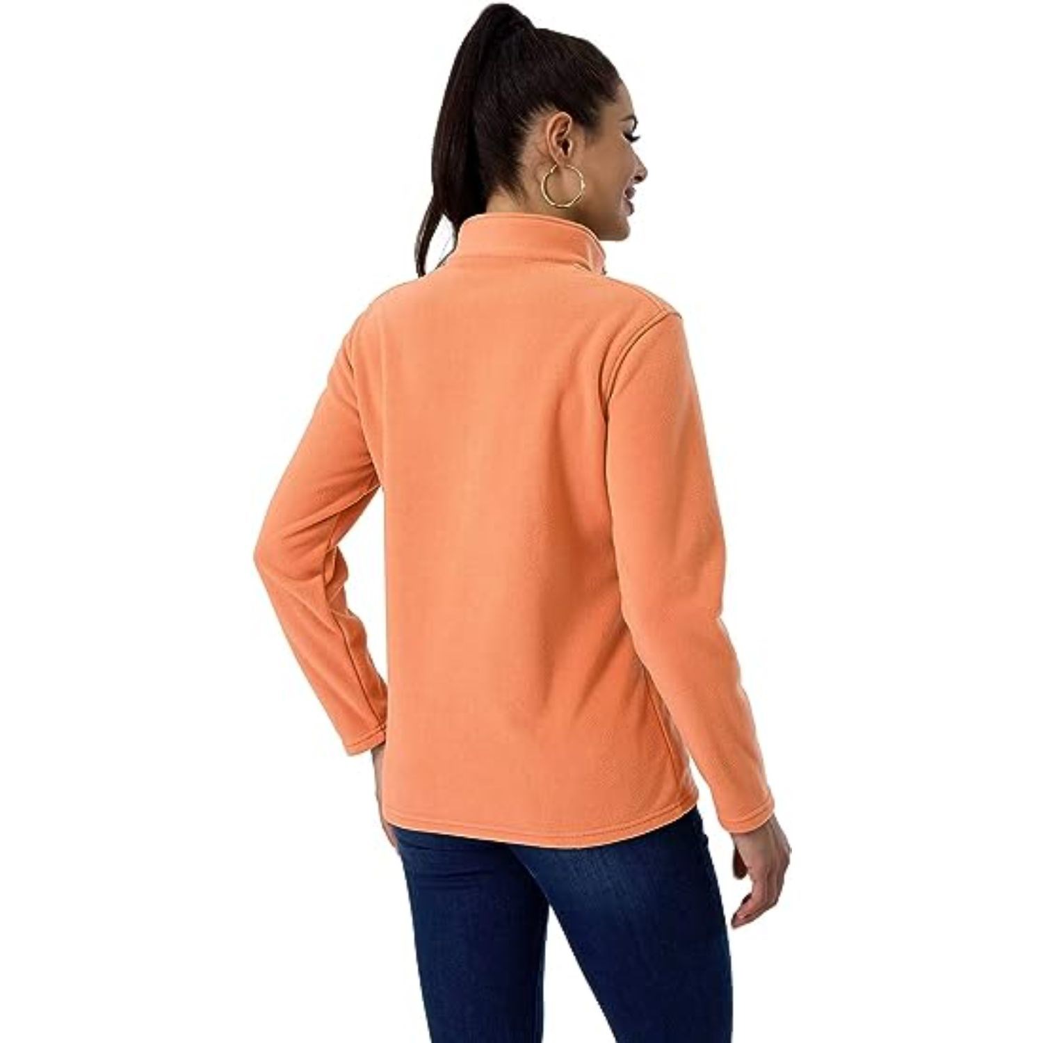 REPREVE® - Women's rPET 1/4 Zipper Fleece Pullover w/ Wrinkle Resistance 2