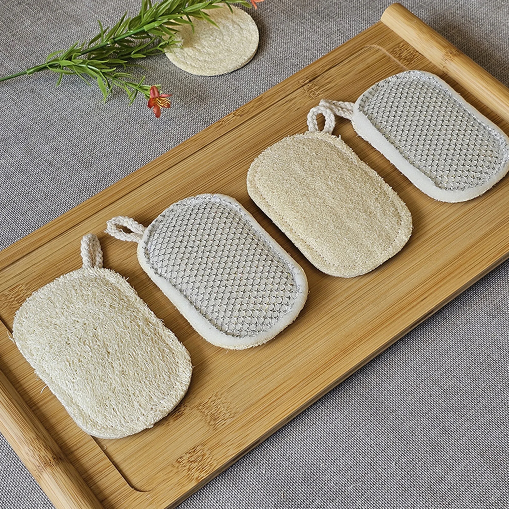 Natural Loofah Scrubber Eco Friendly Kitchen Sponge 6