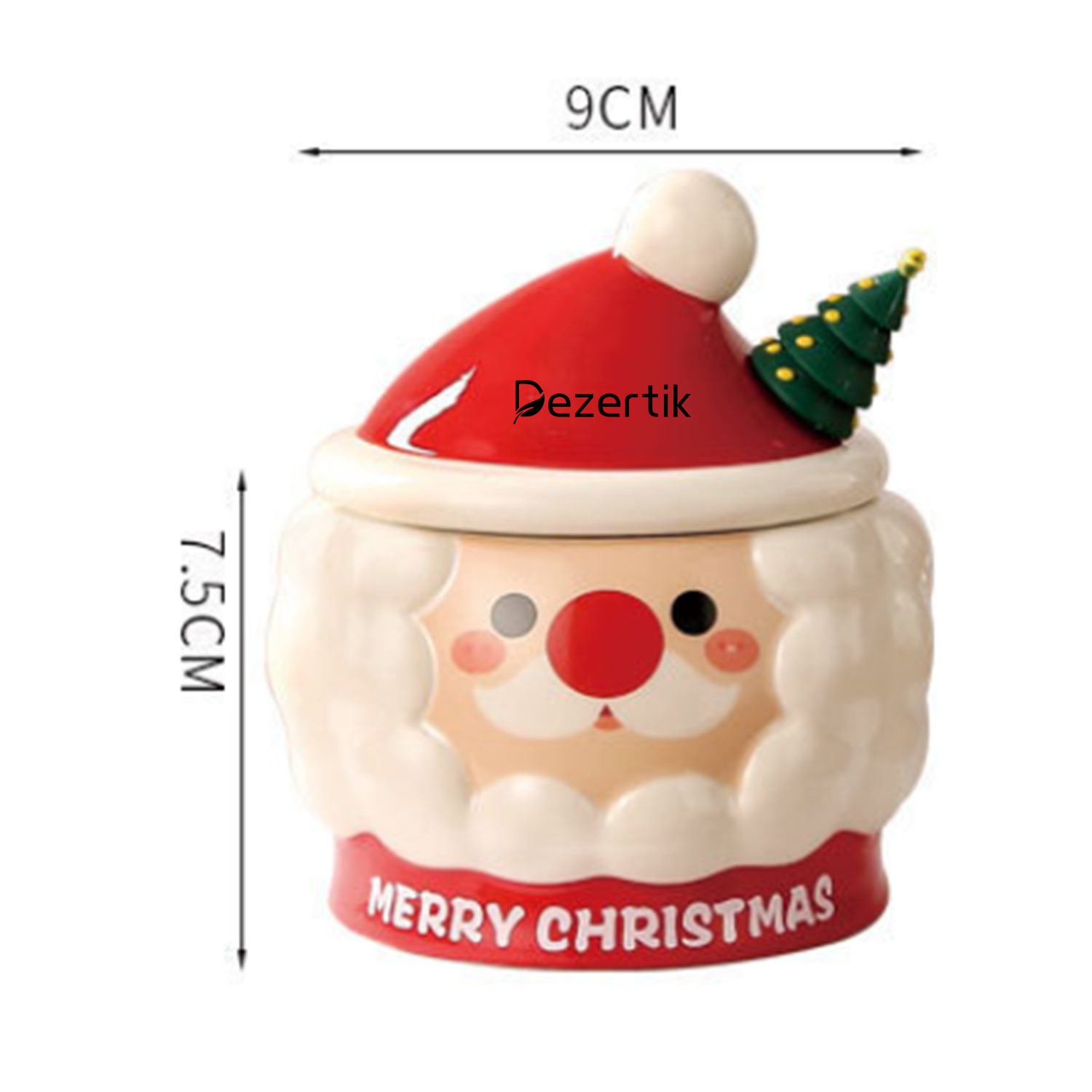 15OZ Santa Claus Mug with Spoon for Home Use 2