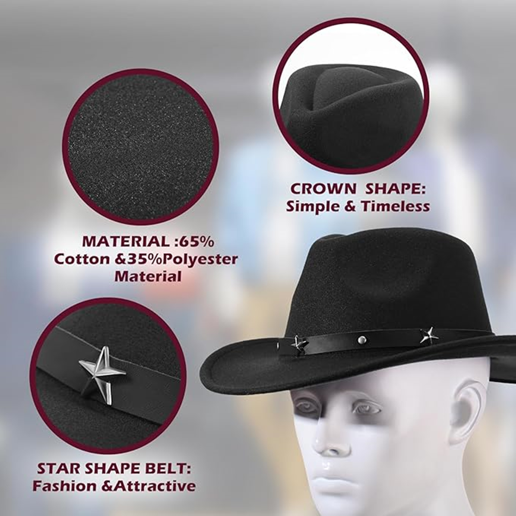 Classic Western Cowboy Hat 1