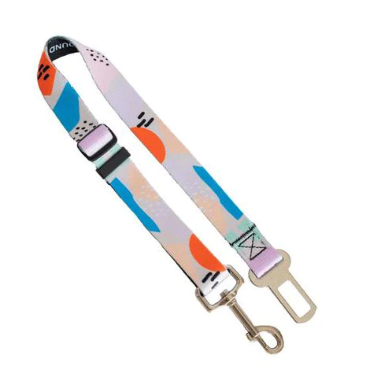 1"W x 24"L Adjustable Pet Safety Sublimation Polyester Seatbelt Leash 4