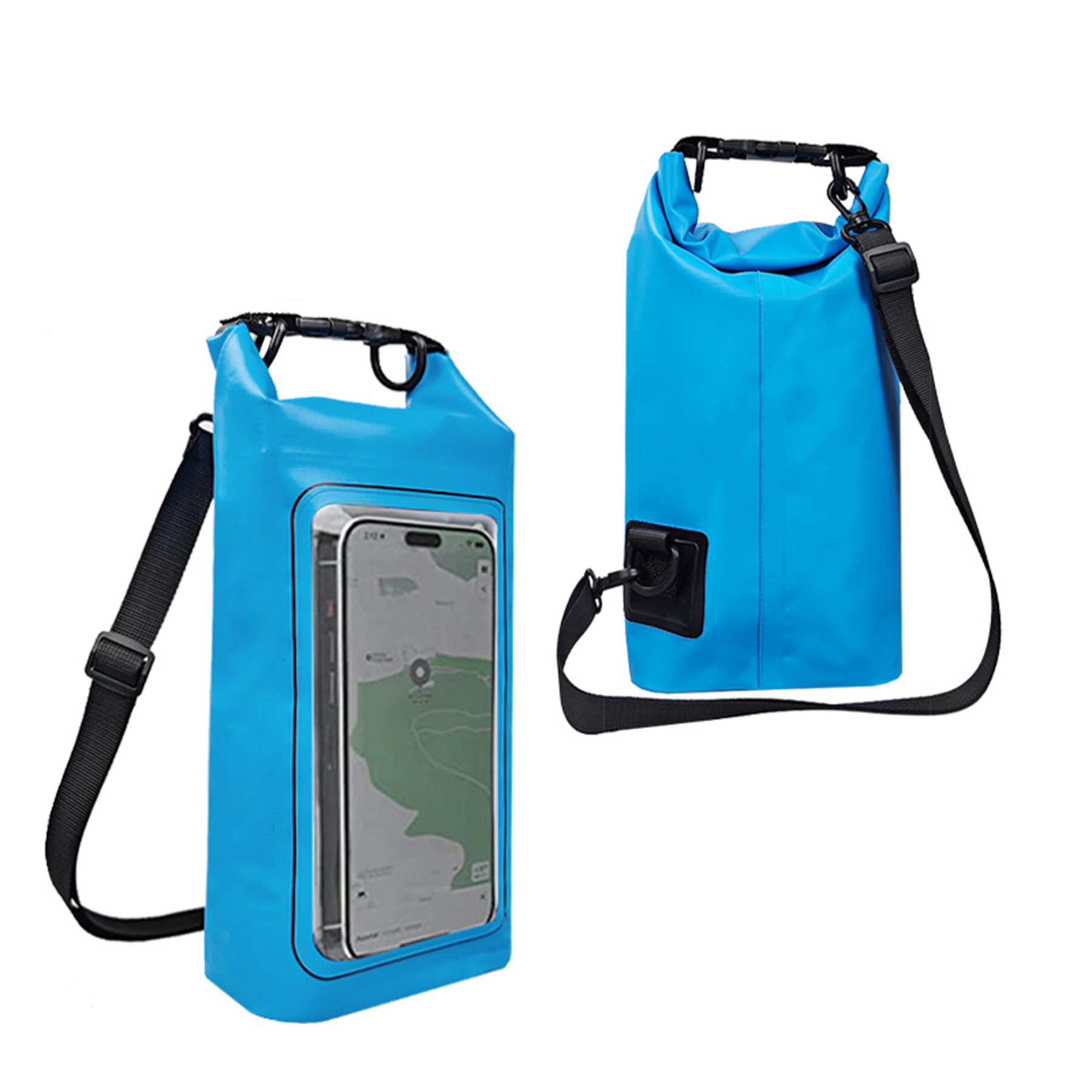 Roll Top Waterproof Backpack Straps 13