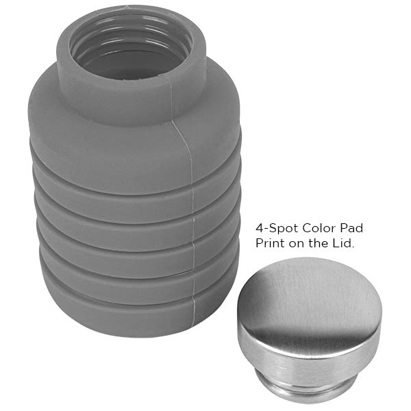 17oz Collapsible Silicon Water Bottle 6