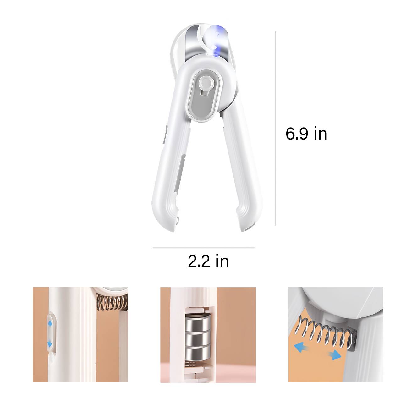 Pet nail clippers with LED lights 2