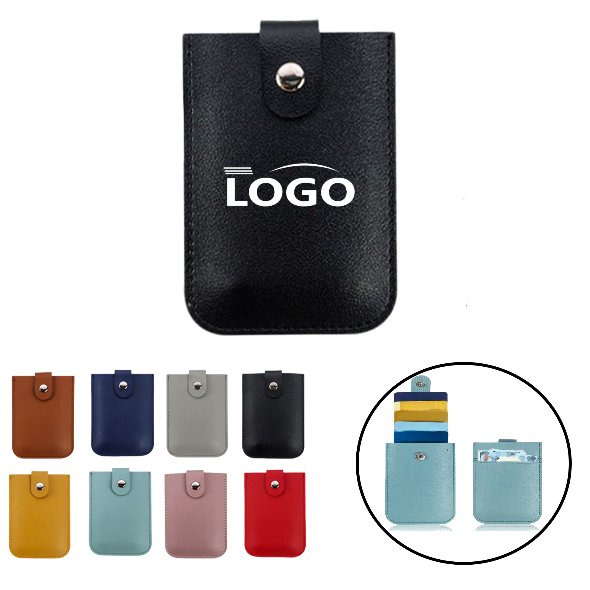 MOQ:50pcs ID Cardholder With Coin Pocket 4