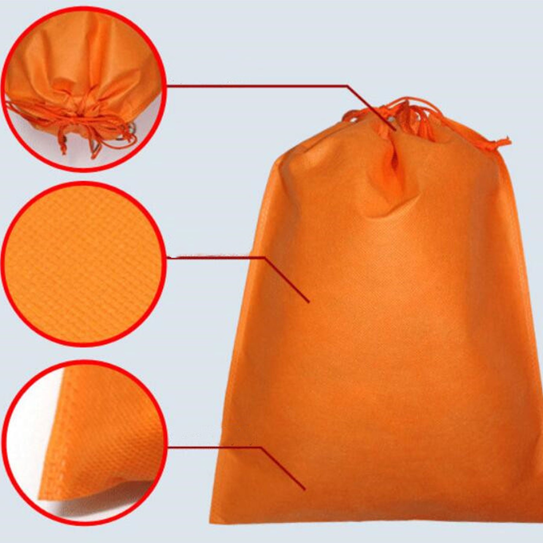 Non-Woven Drawstring Bags Poly Goodie Treat Bag 3