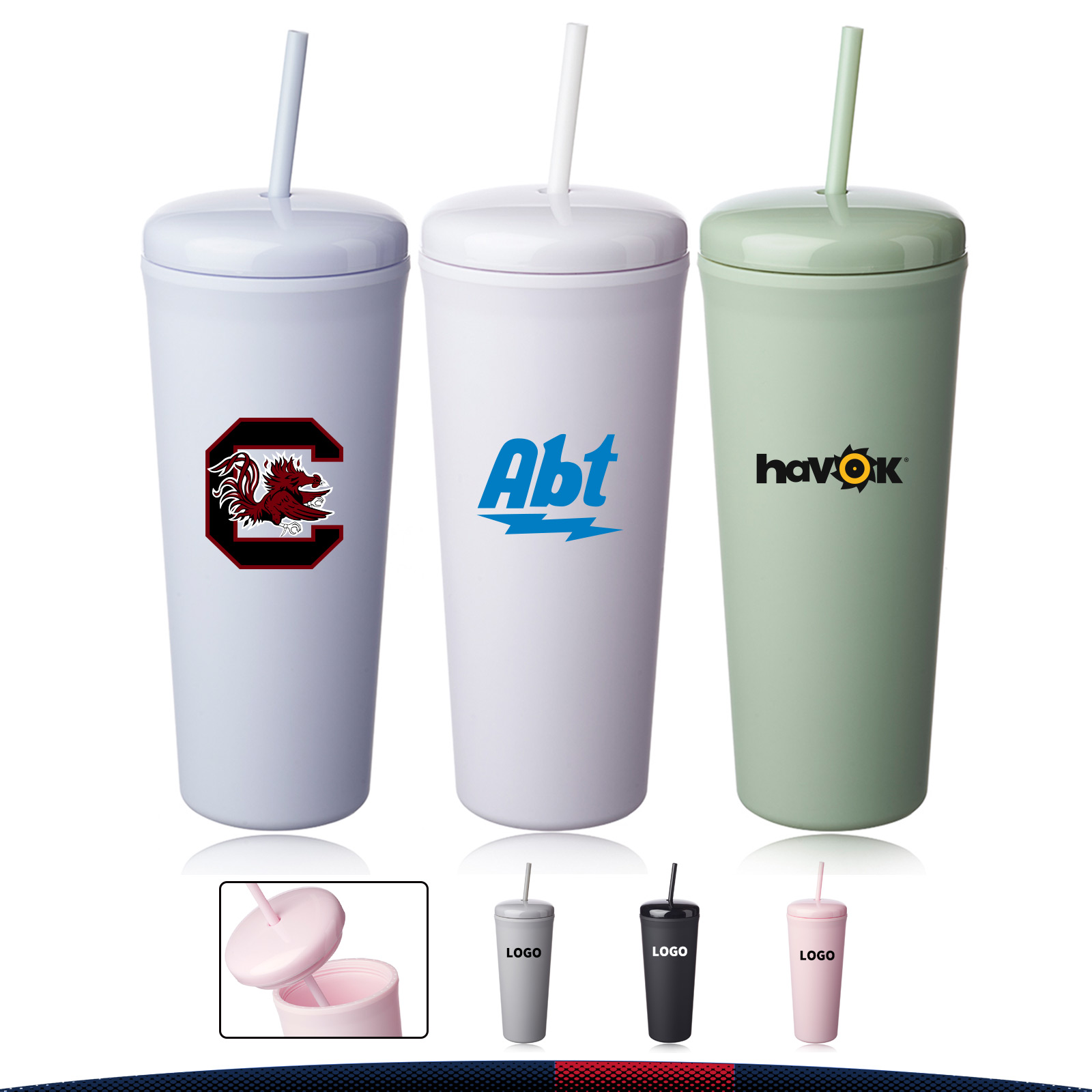 25 oz. Ayparen Dome Plastic Tumbler 4