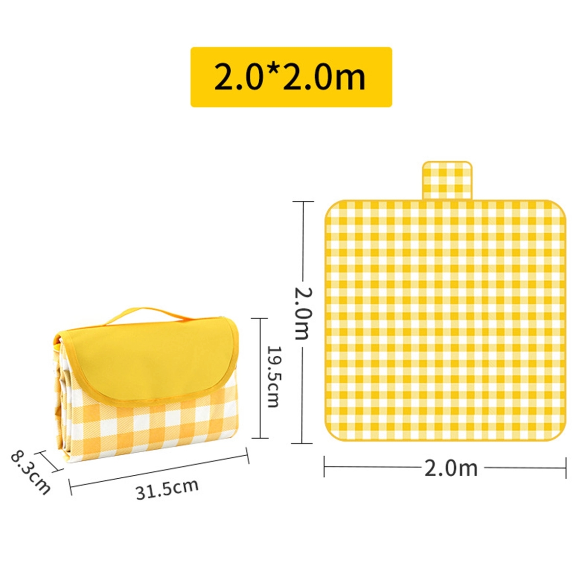 78" Foldable Waterproof Picnic Blanket 5