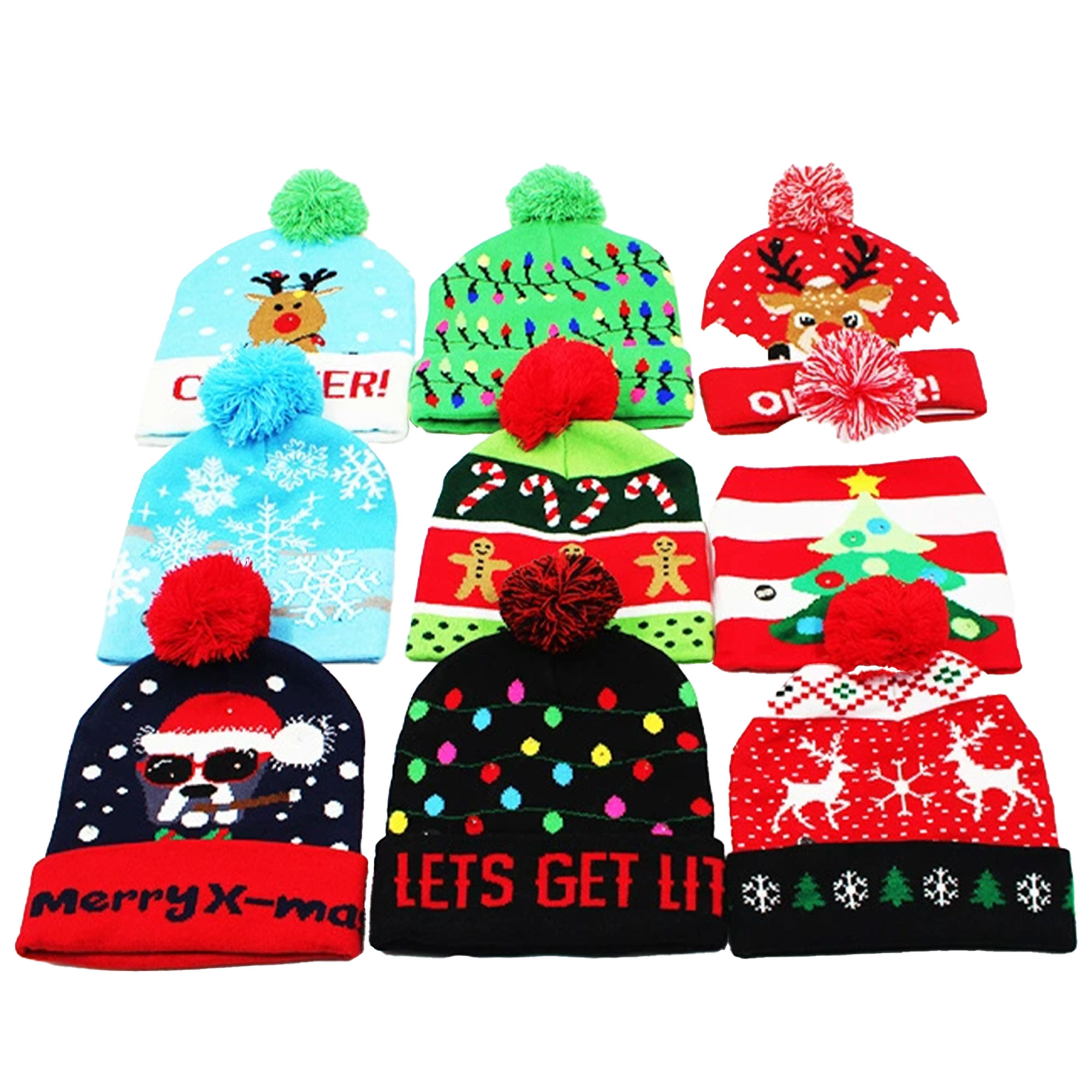 LED Knit Hat For Festive Occasions 1