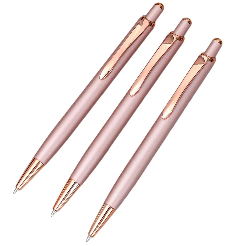 Monty Metal Pen with Rose Gold trim 3