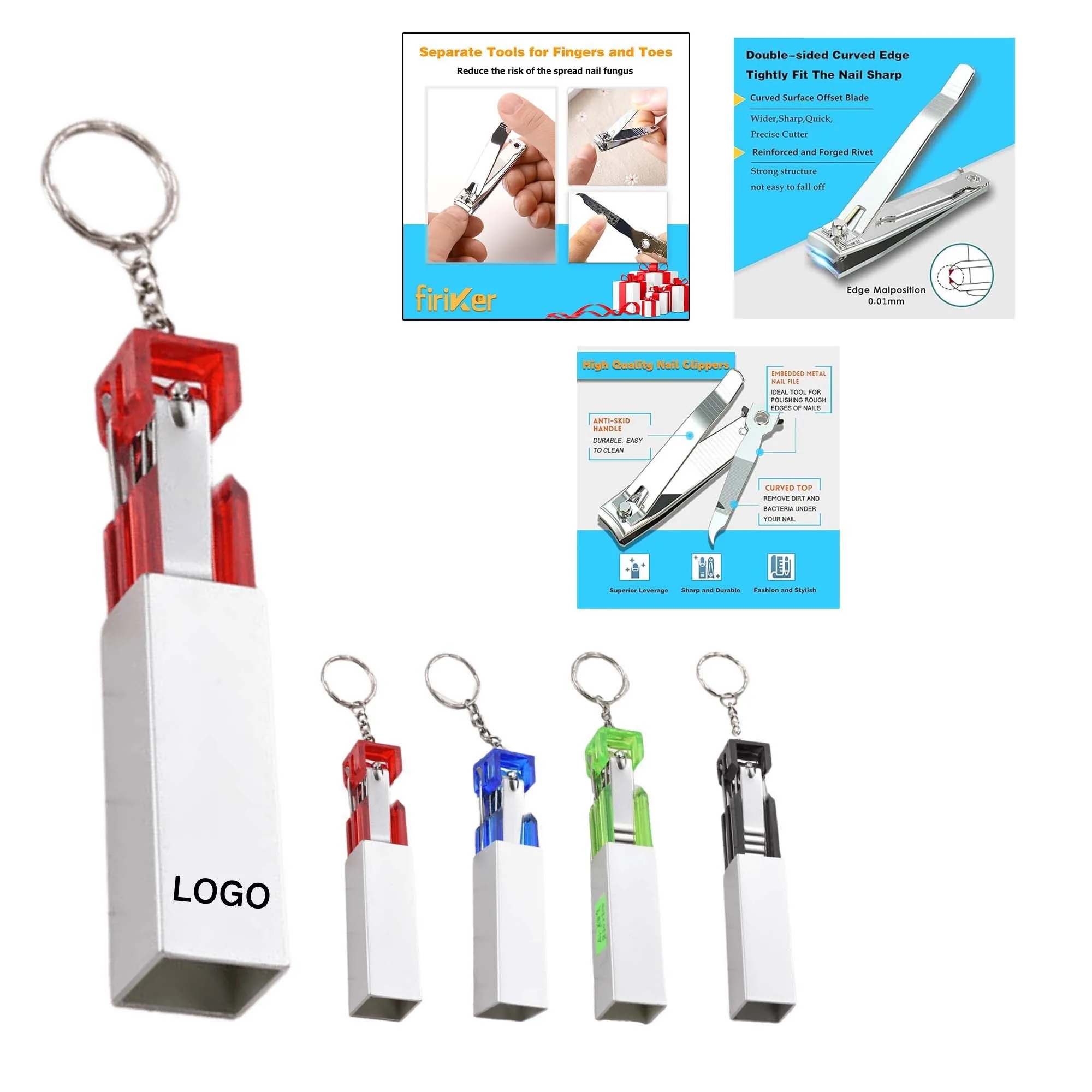 Manicure Tools With Keychain 2