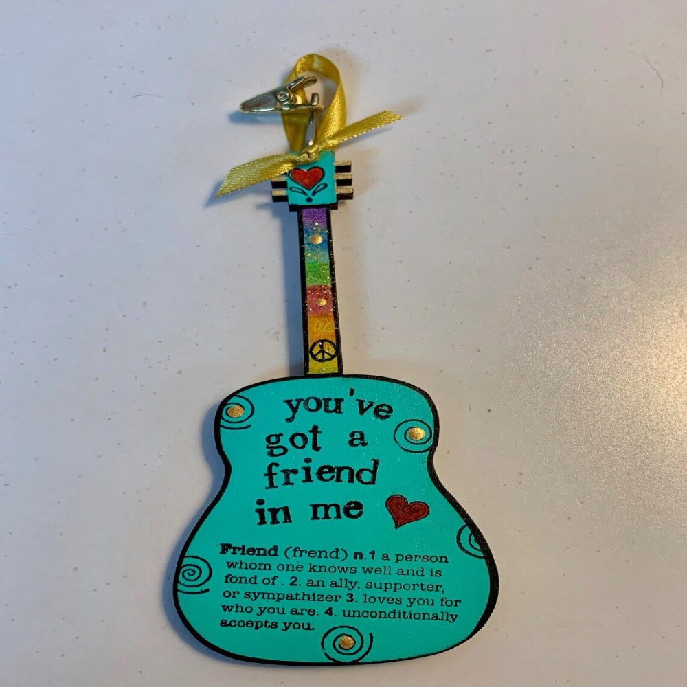 Guitar Shape Wooden Tag 3