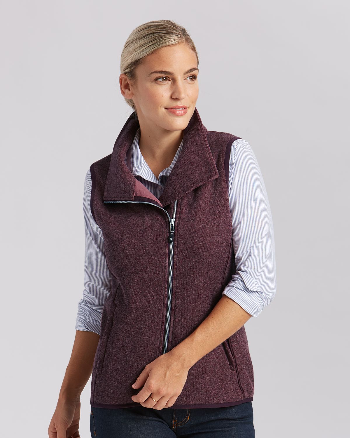 Mainsail Sweater Knit Womens Asymmetrical Vest