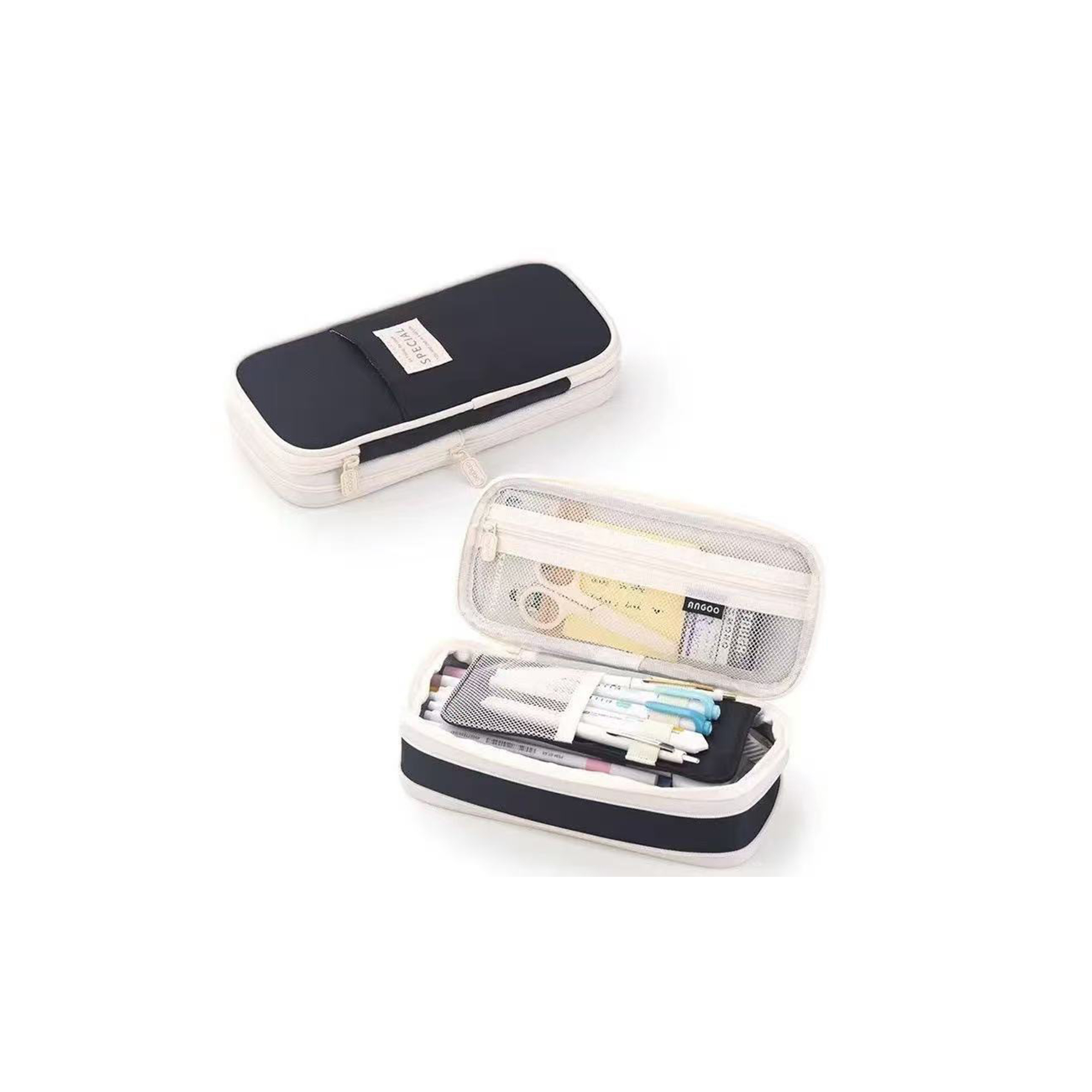 Two Layer Telescopic Stationery Pouch 2