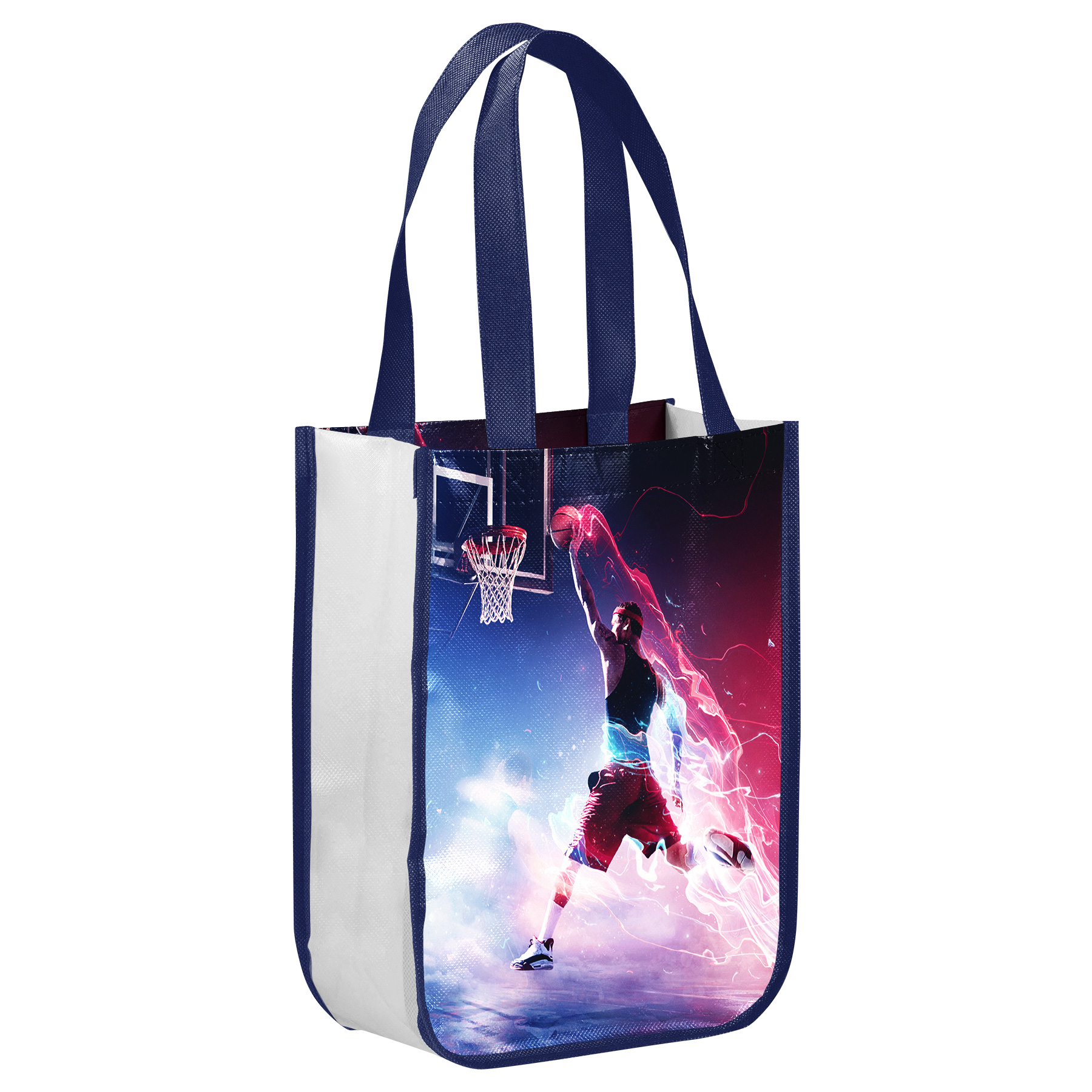 Fully Customizable 105GSM Round-Corner Laminated Tote Bags (12'' x 16'' x 6'') 19