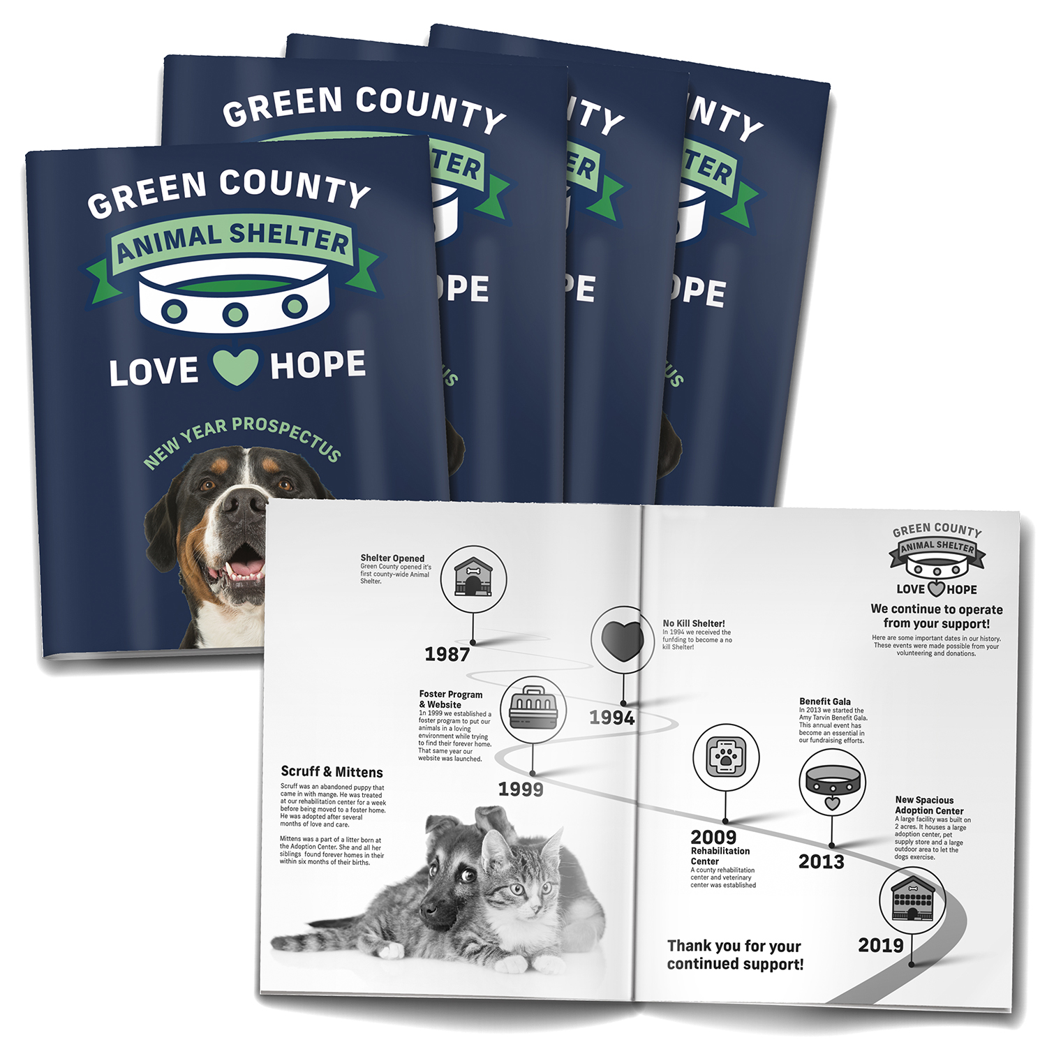 20-page (8.5x11) Booklet, Brochure or Catalog - Black Pages 1