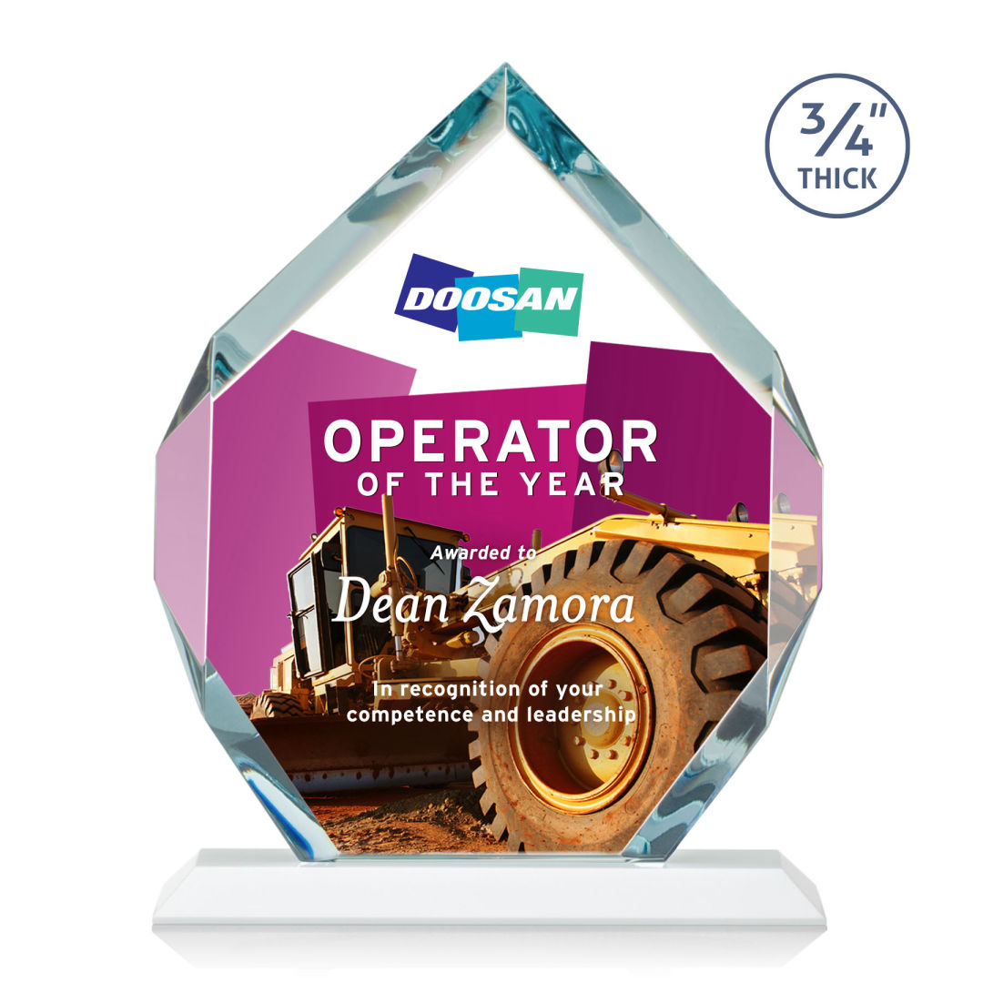 Royal Diamond VividPrint™ Award - White 10