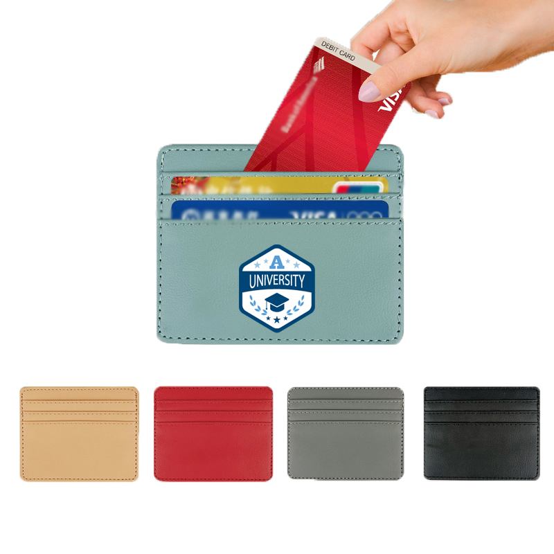 PU Leather Slim Wallets Minimalist Credit Card Holder 2