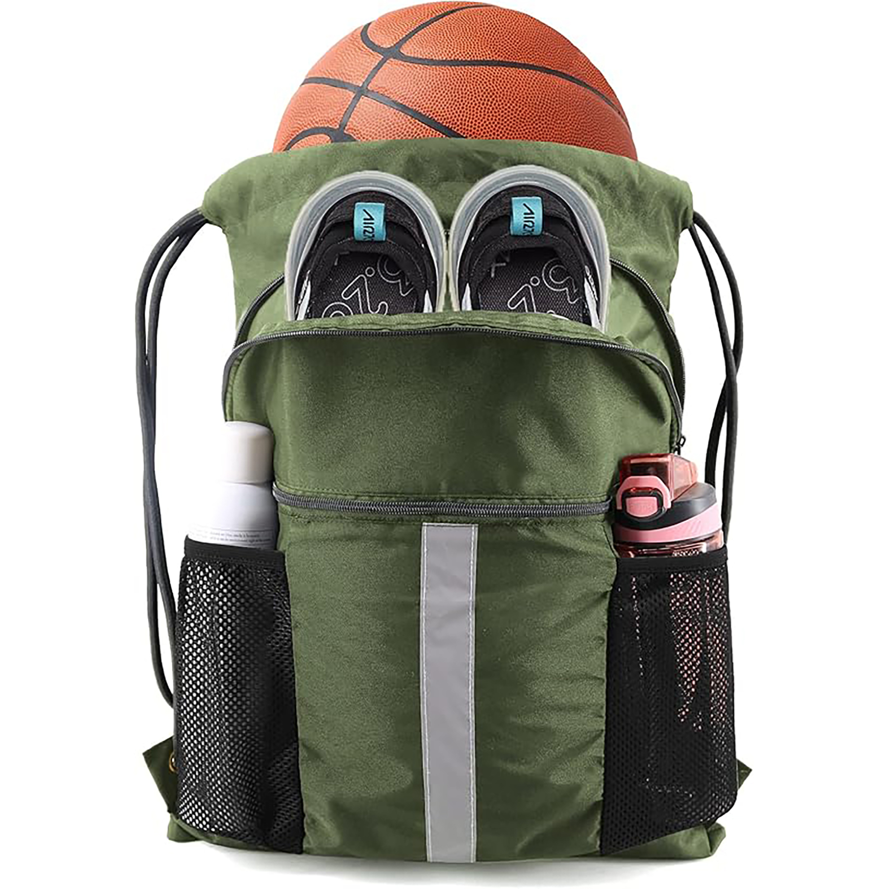 Drawstring Backpack with Shoe Compartment 6