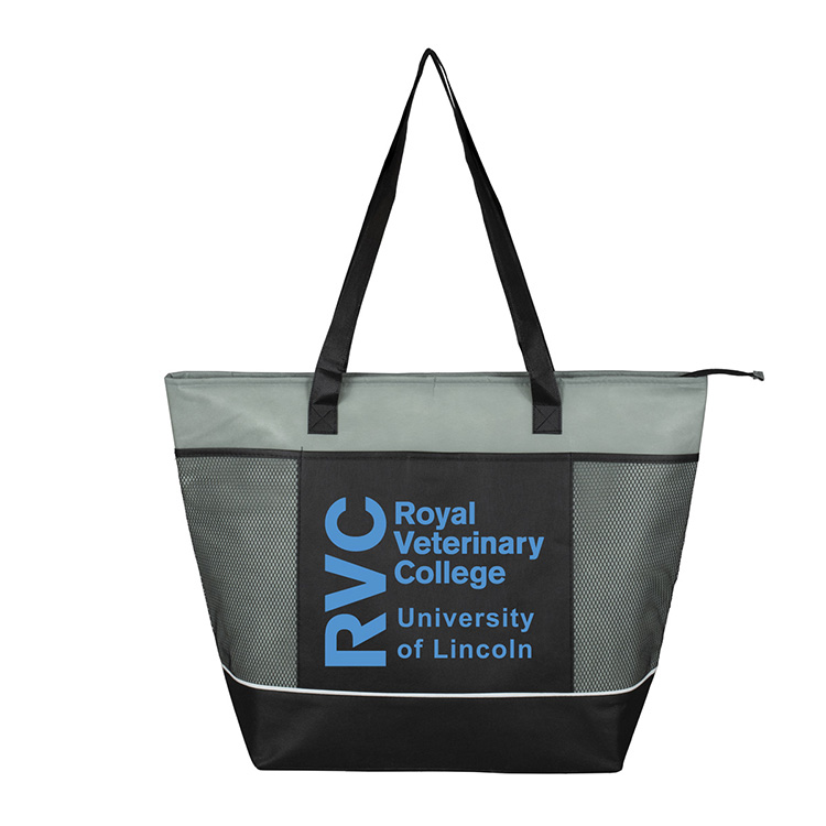 22"W x 16"H x 7 ½"Gusset - "FROST LINE" Super-Sized Insulated Zipper Cooler Tote 71