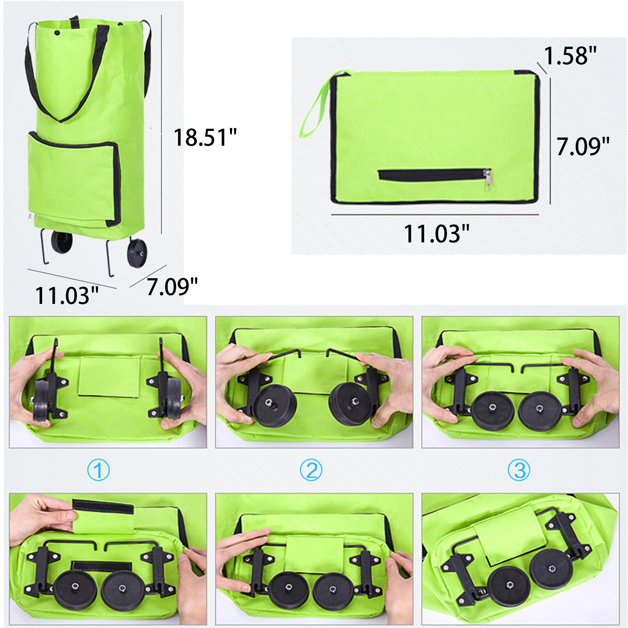 Collapsible Trolley Shopping Bag 2