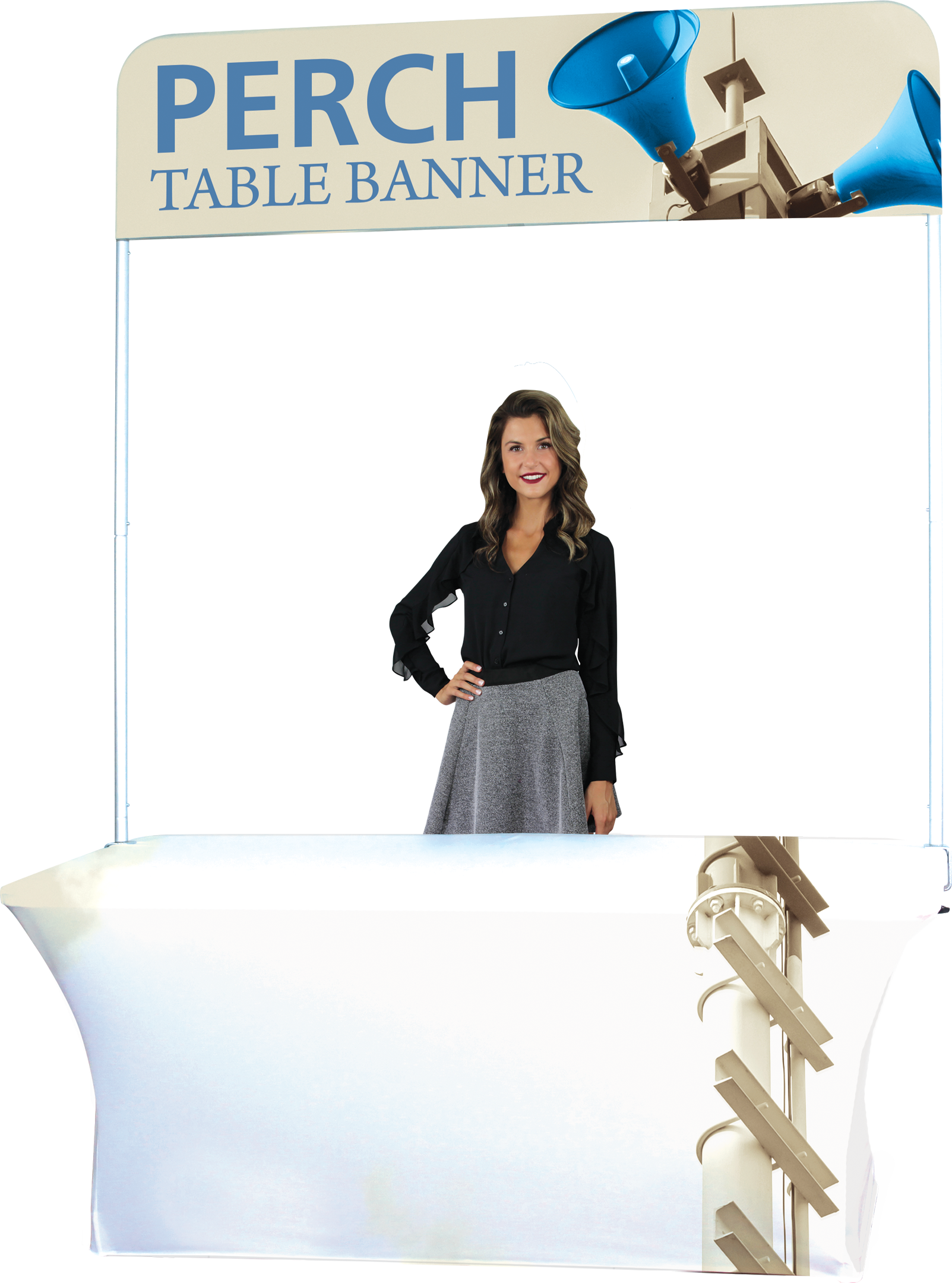 Perch 6' Table Pole Banner - Short
