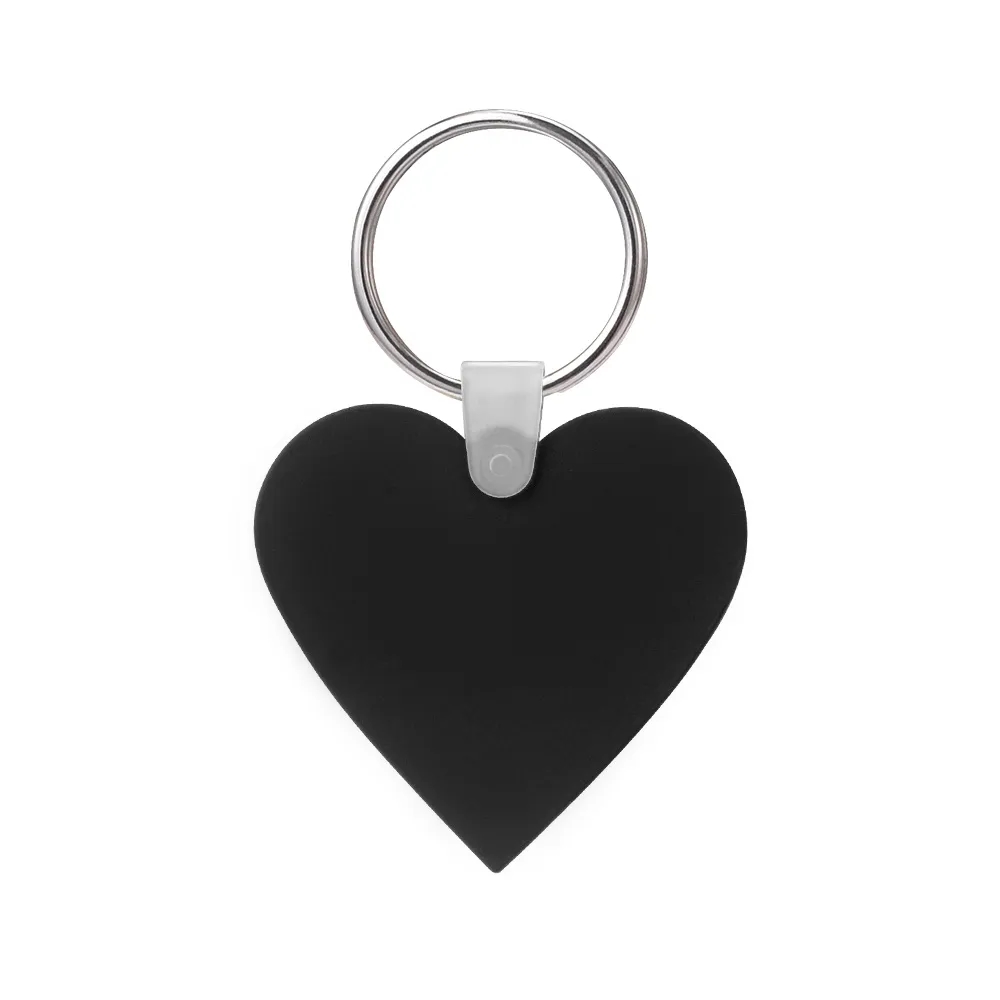 Custom Heart Shaped Silicone Key Tag 14