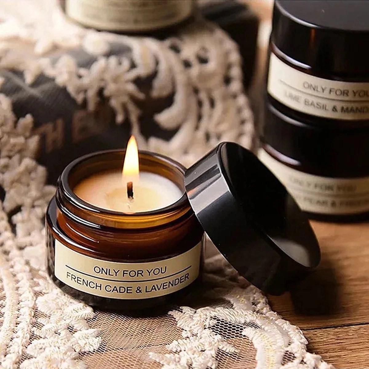 Small Scented Candle With Bottle 4