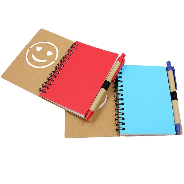 Promo Recycled Die Cut Heart Notebooks with Pen 2