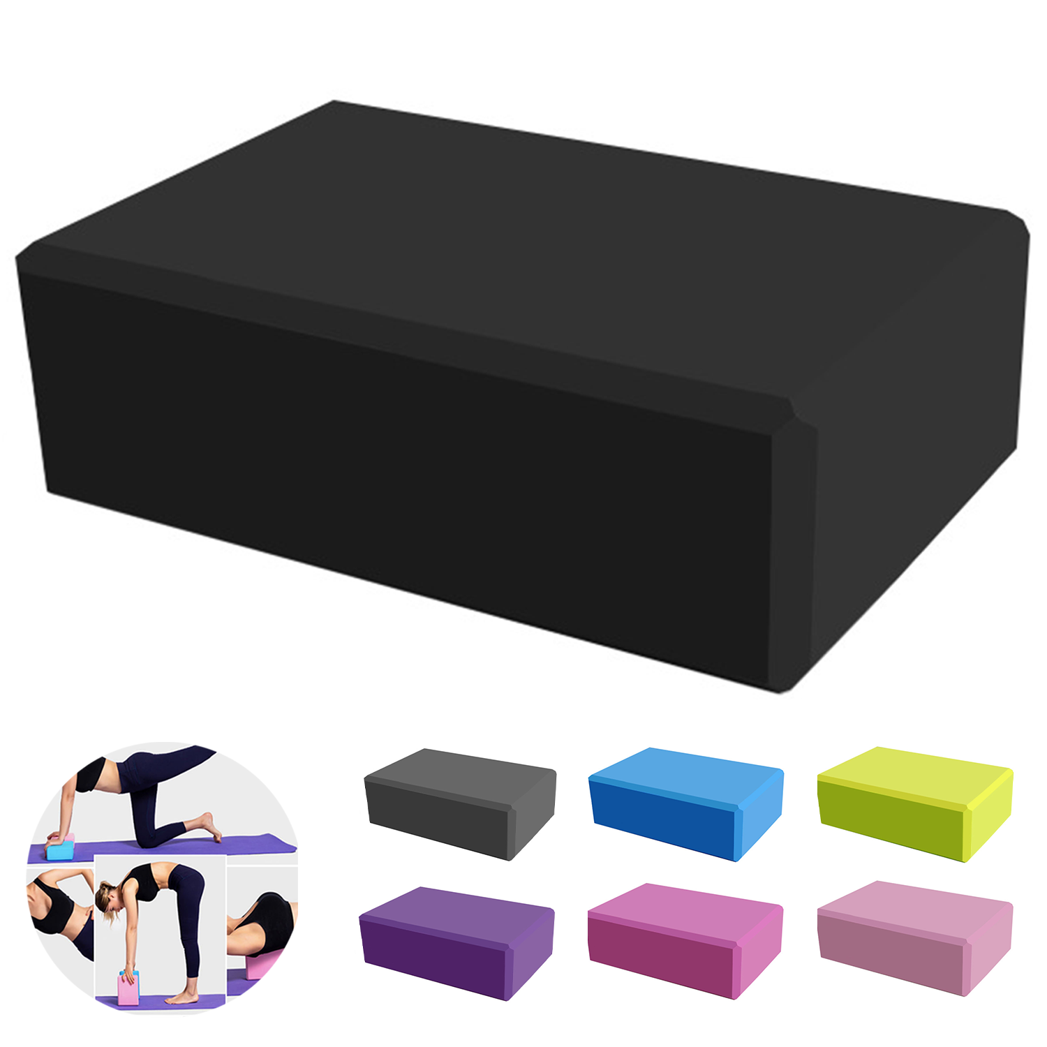 Thick EVA Foam Non-Slip Yoga Block 5