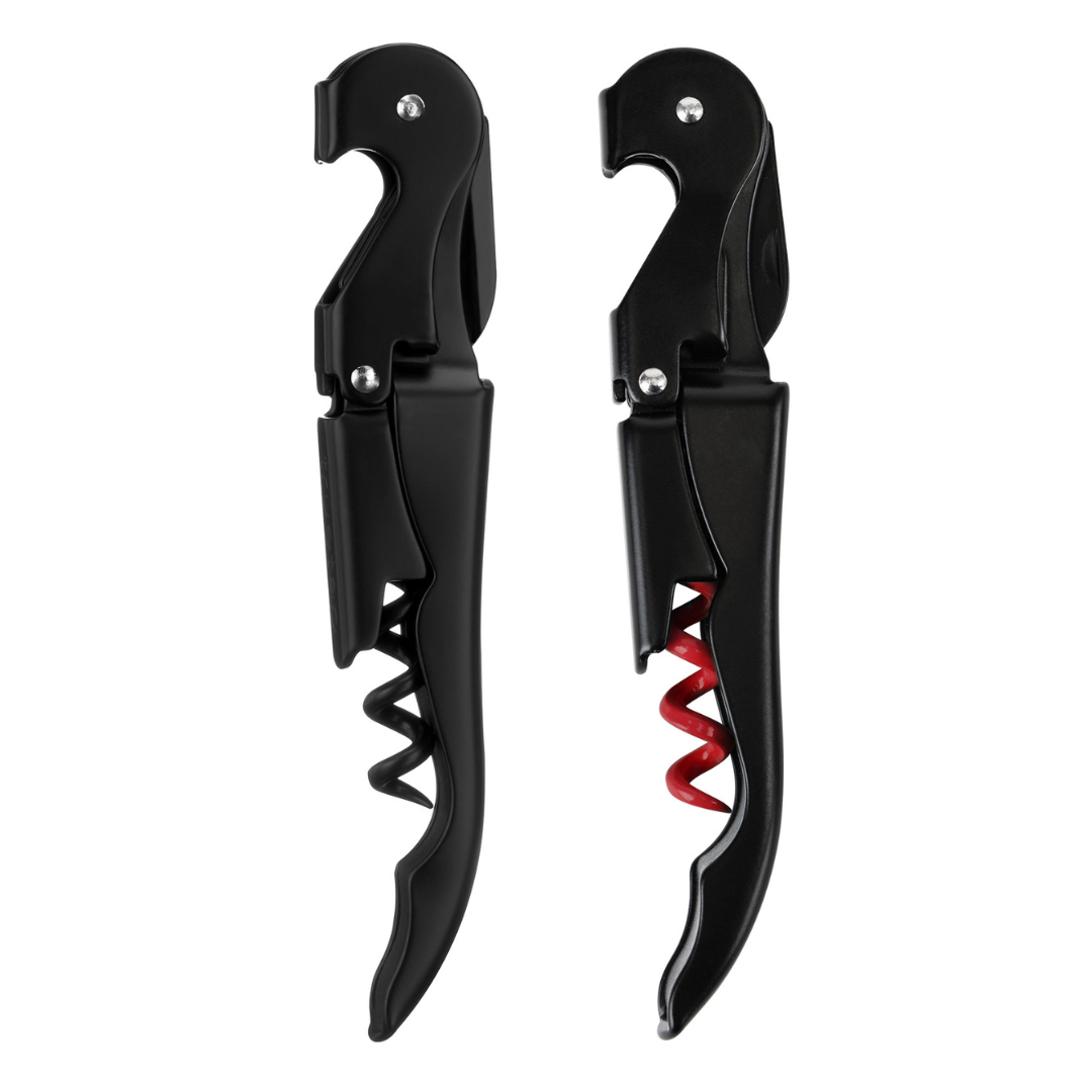 Truetap™ Matte Black Double Hinged Corkscrew