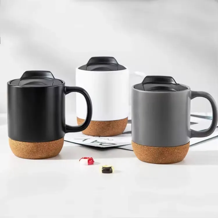 13 oz Ceramic Mug with Cork Base 4