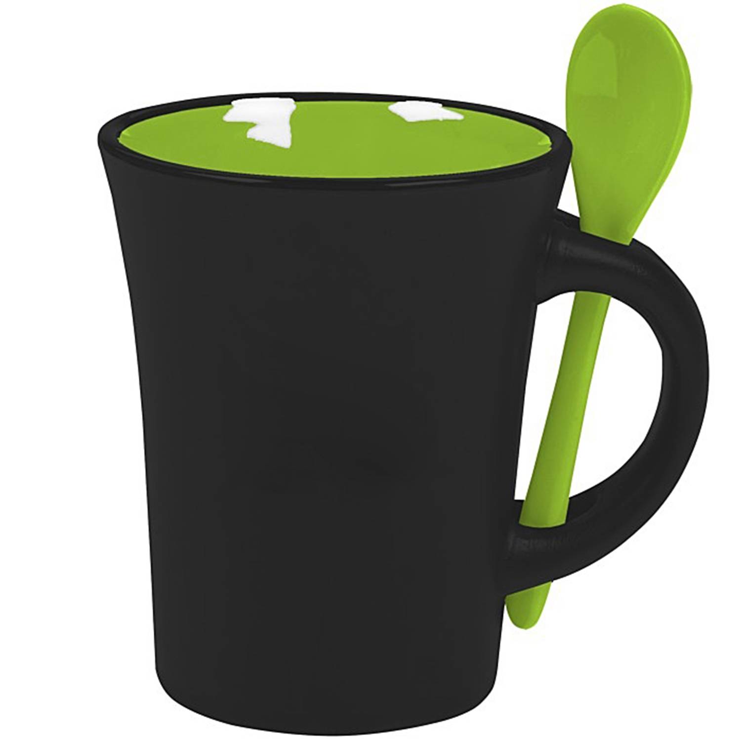 Customizable Ceramic Mug W/ Spooner 6