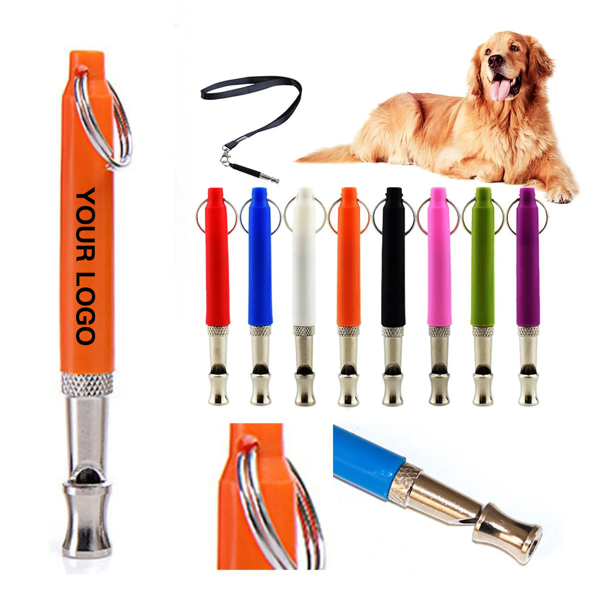 Stainless Lightweight Pet Training Whistle 4
