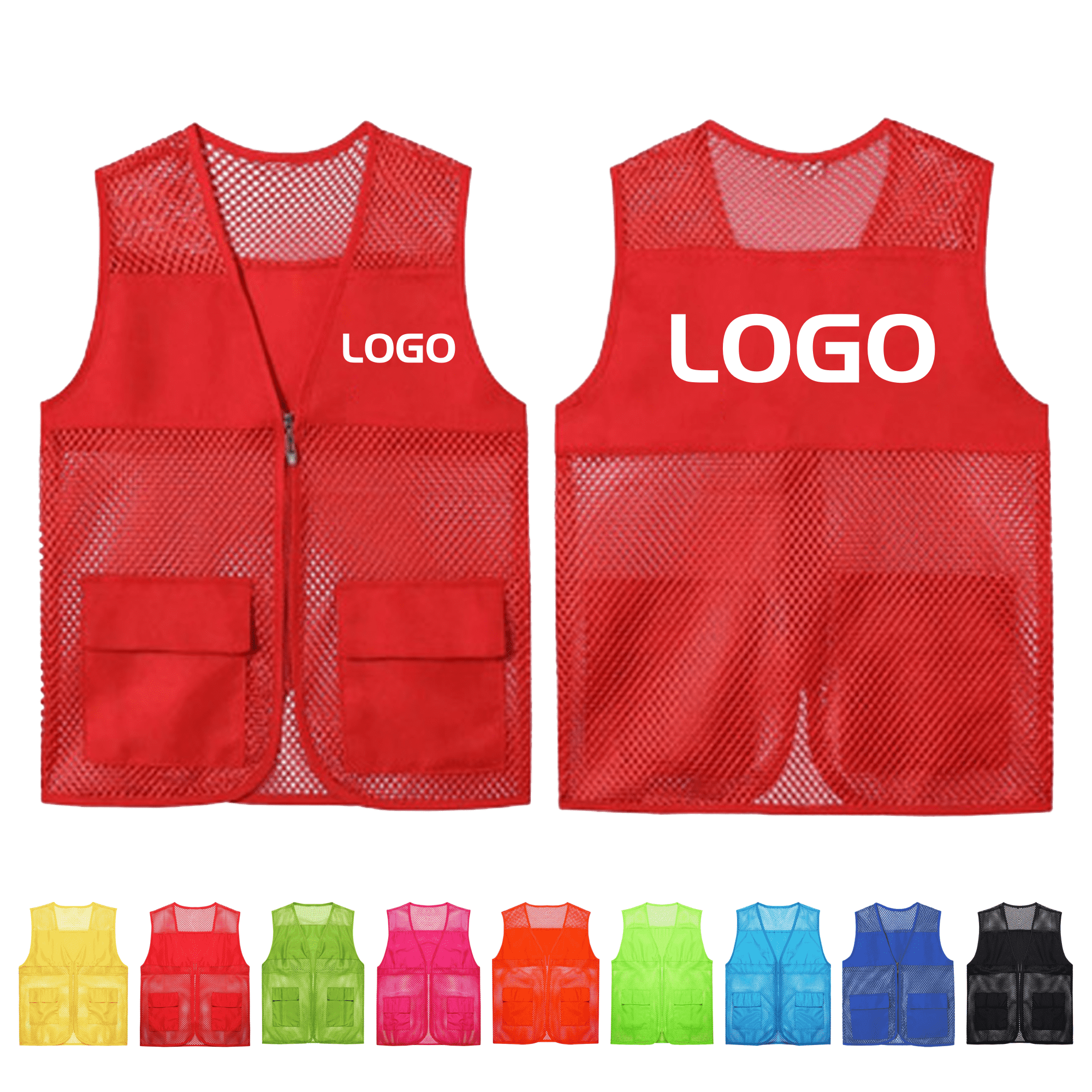 Unisex Mesh Breathable Multi-Pockets Vest 8