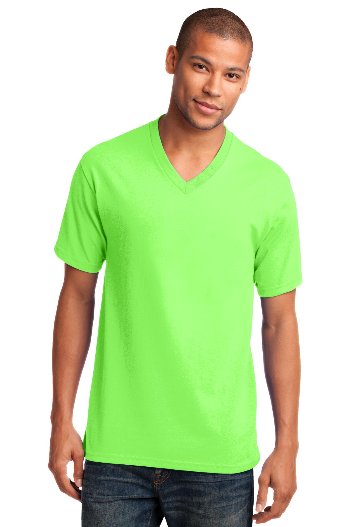 Port & Co Core Cotton V-Neck Tee. PC54V 14