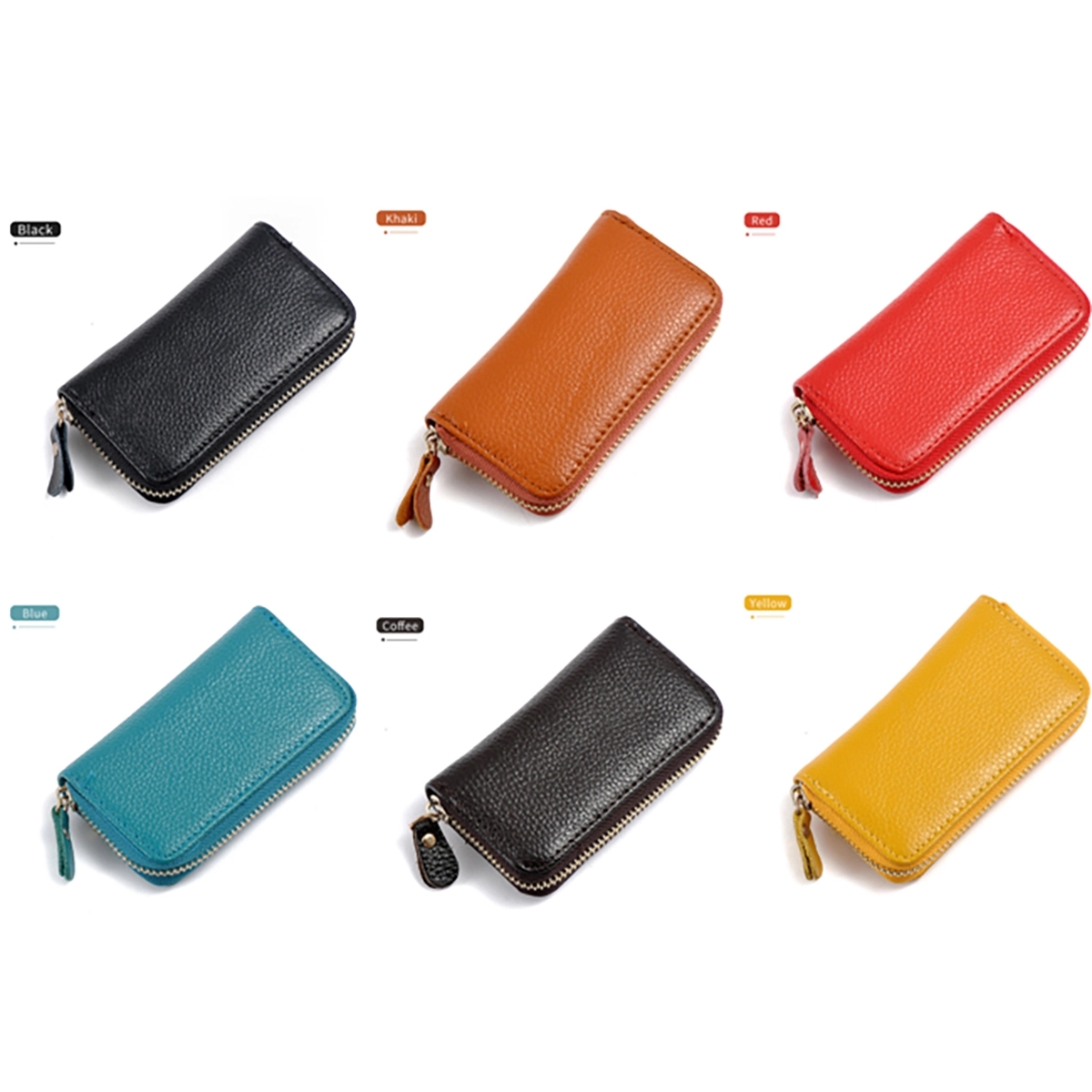 Leather Key Holder Wallet Pouch Gifts 4