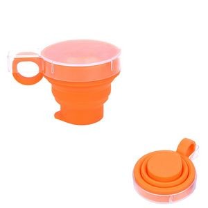 170ml Silicone Collapsible Cup With Sturdy Flat Lid 2