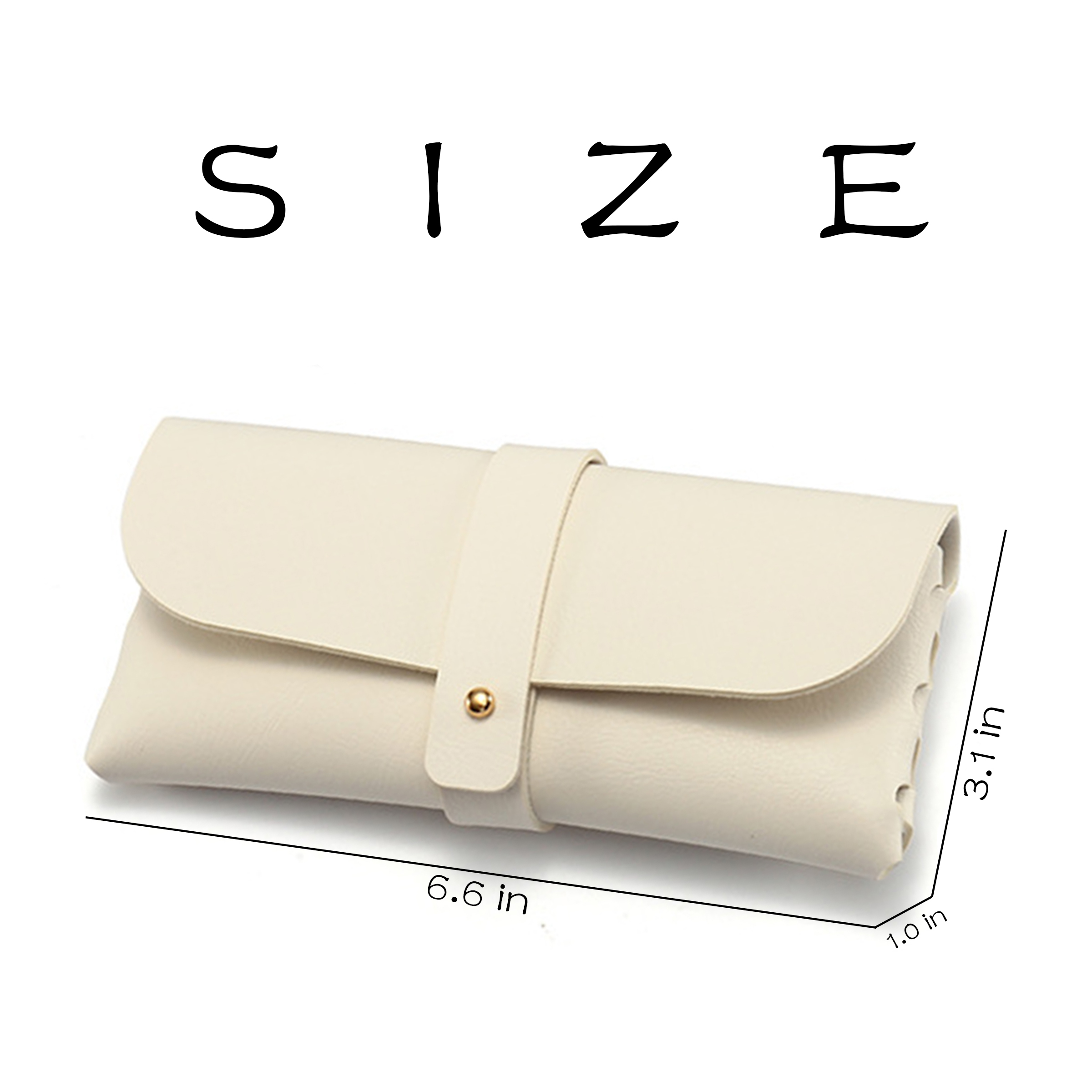 Pu Nail Buckle Glasses Soft Bag 2