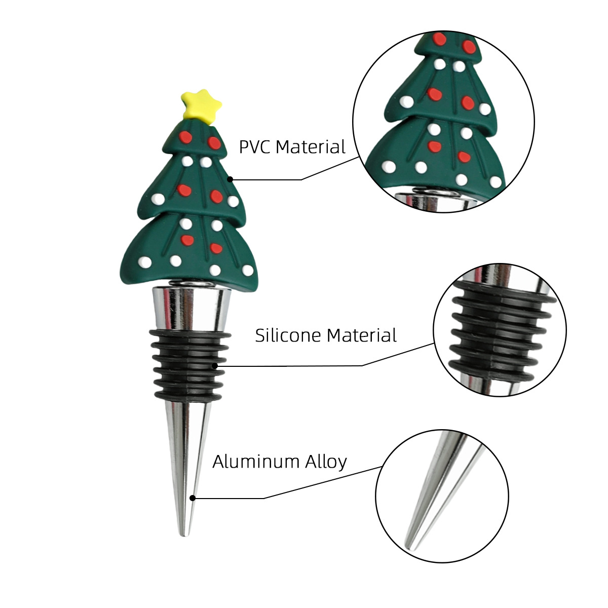 Christmas Wine Stopper 3
