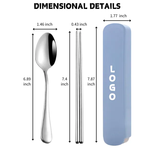 Travel Cutlery Set with Carrying Case 2