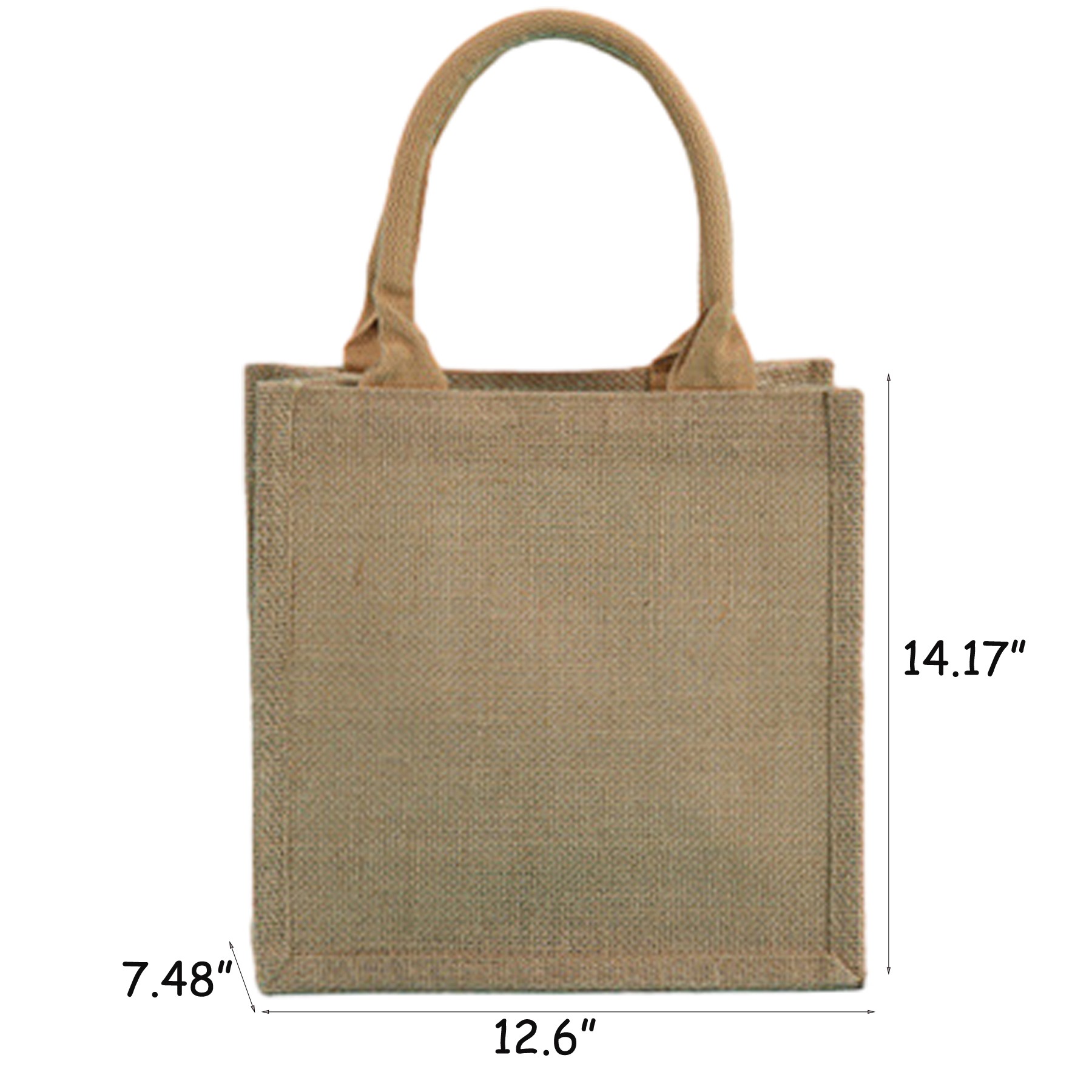 Burlap Tote Bag With Handles 2