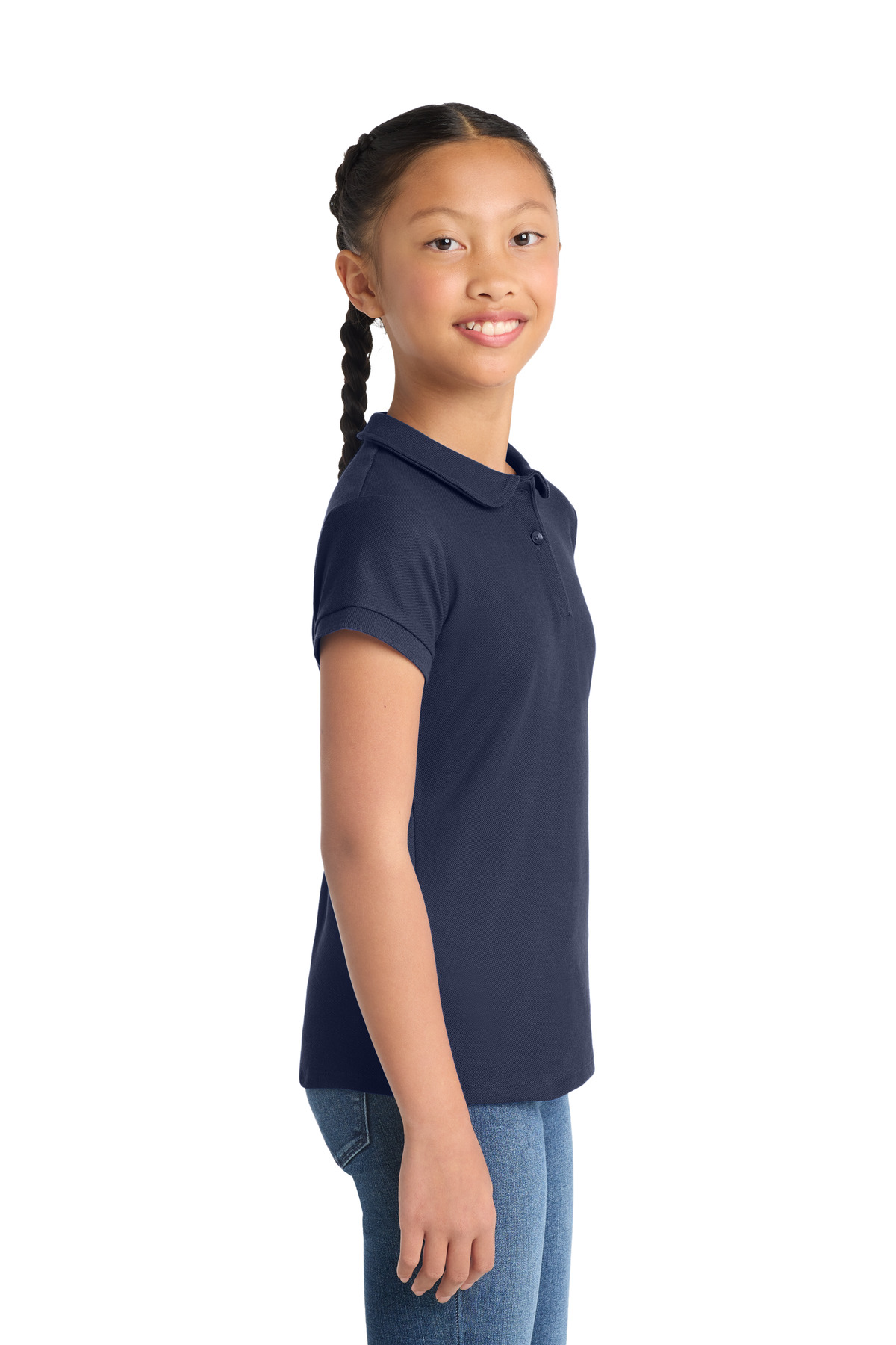 Port Authority Girls Silk Touch Peter Pan Collar Polo. YG503 19